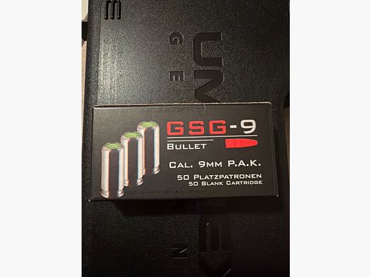 9mm Platzpatronen 50 stk