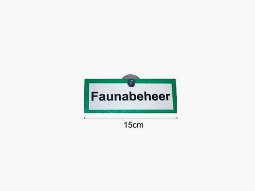 Auto-Fensteraufkleber „Faunabeheer“