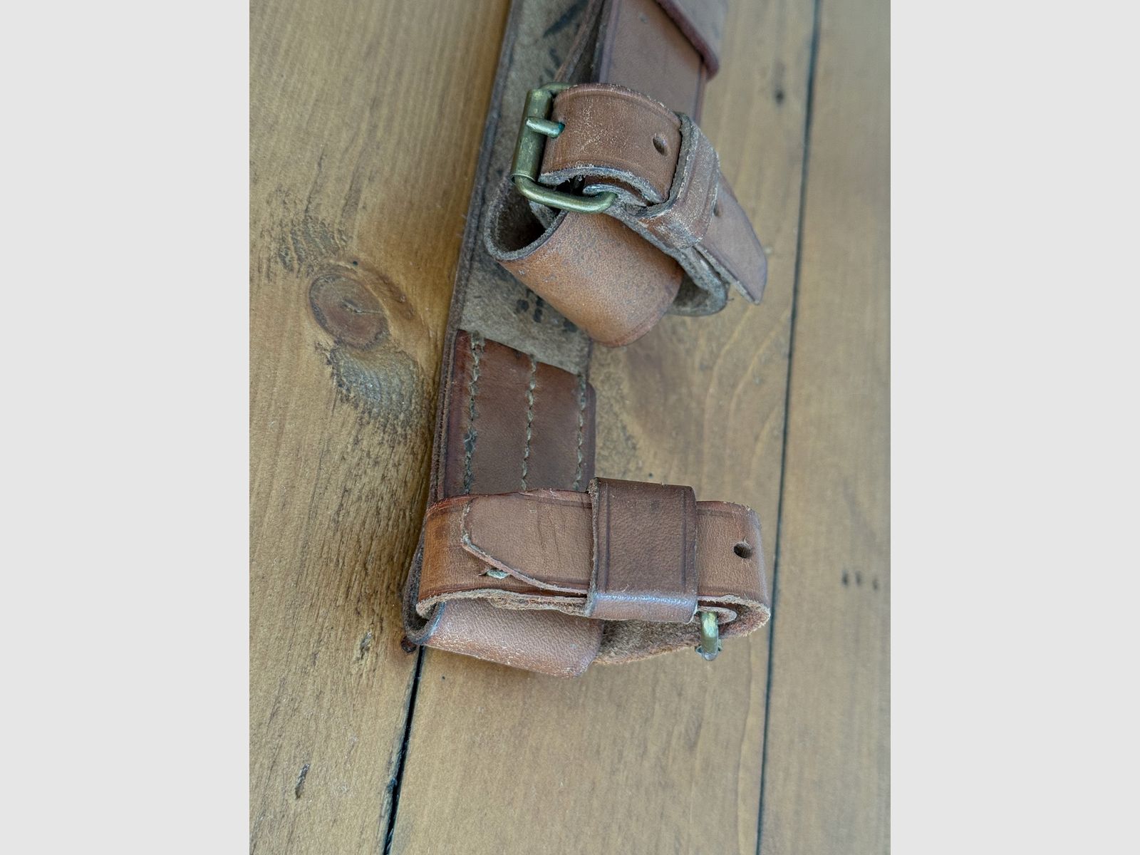 Bandoulière en cuir pour carabine Mosin Nagant, provenant de la réparation de la NVA DDR, sangles de fusil