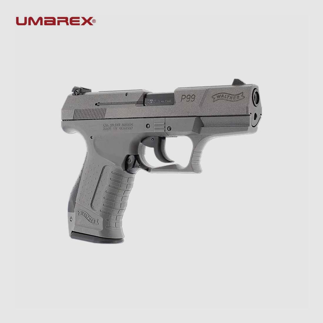 UMAREX WALTHER P99 SV 9mm P.A.K. GREY, immagine 10 di 21