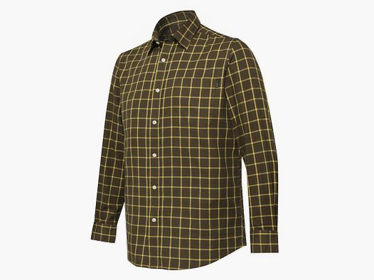 Camisa Cuadros Marrón y Amarilla Beretta Bryggen