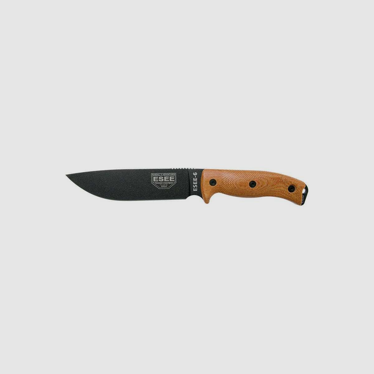 Feststehende Messer ESEE-6 - Schwarze Klinge - Braun ESEE