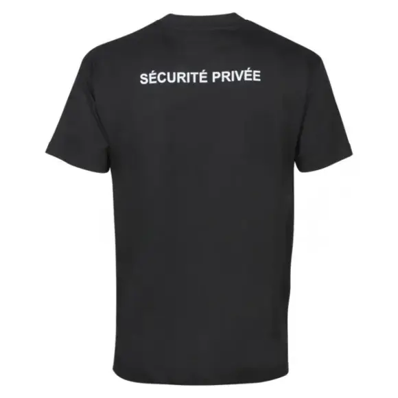 Sicherheits-T-Shirt Cityguard Fenster mit bestickter Matrikel Schwarz, Bild 3 von 4