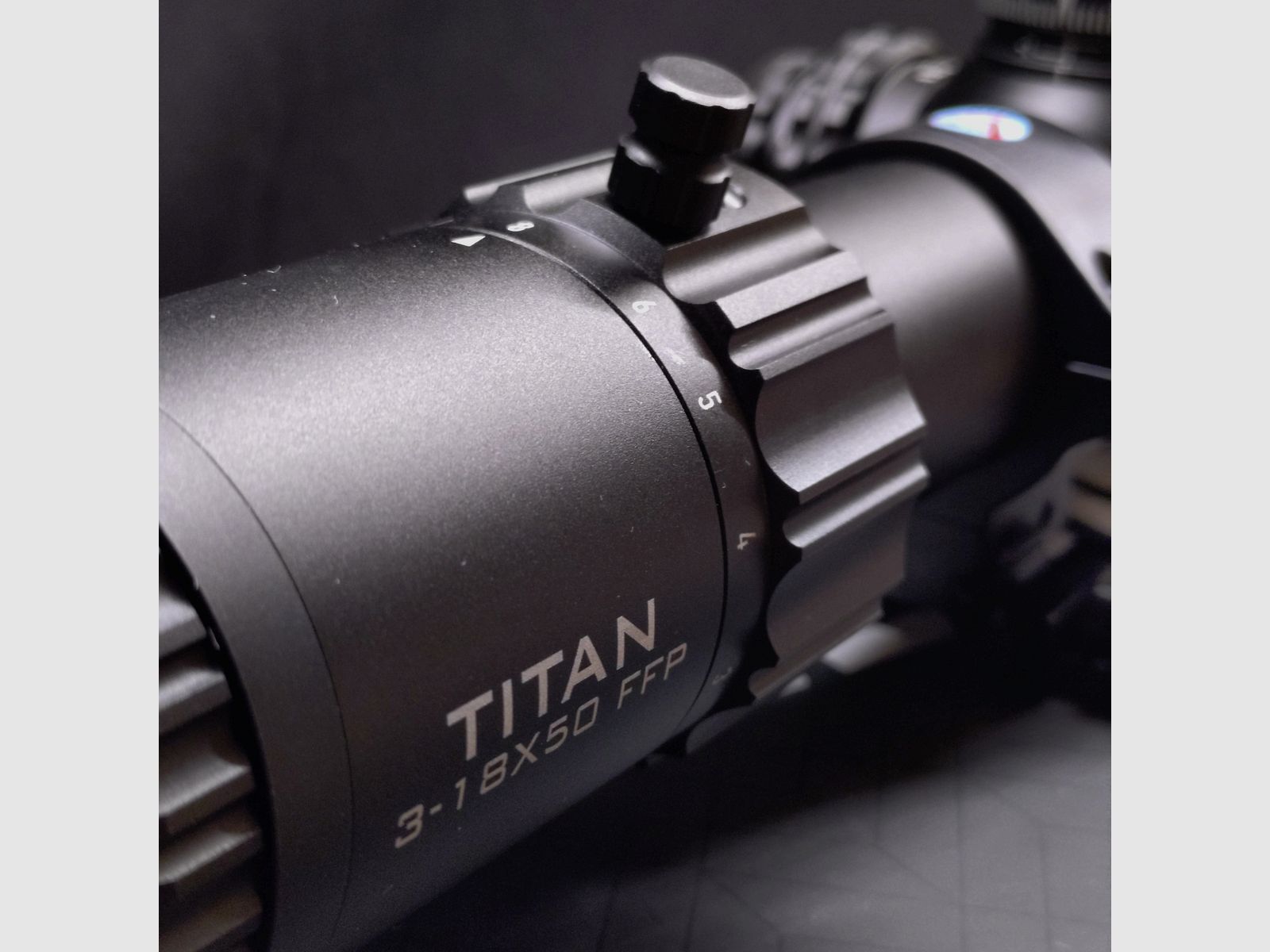 scope ELEMENT Titan 3-18x50 FFP APR-2D MRAD / incl. adjustable scope mount from Sportsmatch UK - ATP 94, 34mm high, for Weaver/Picatinny