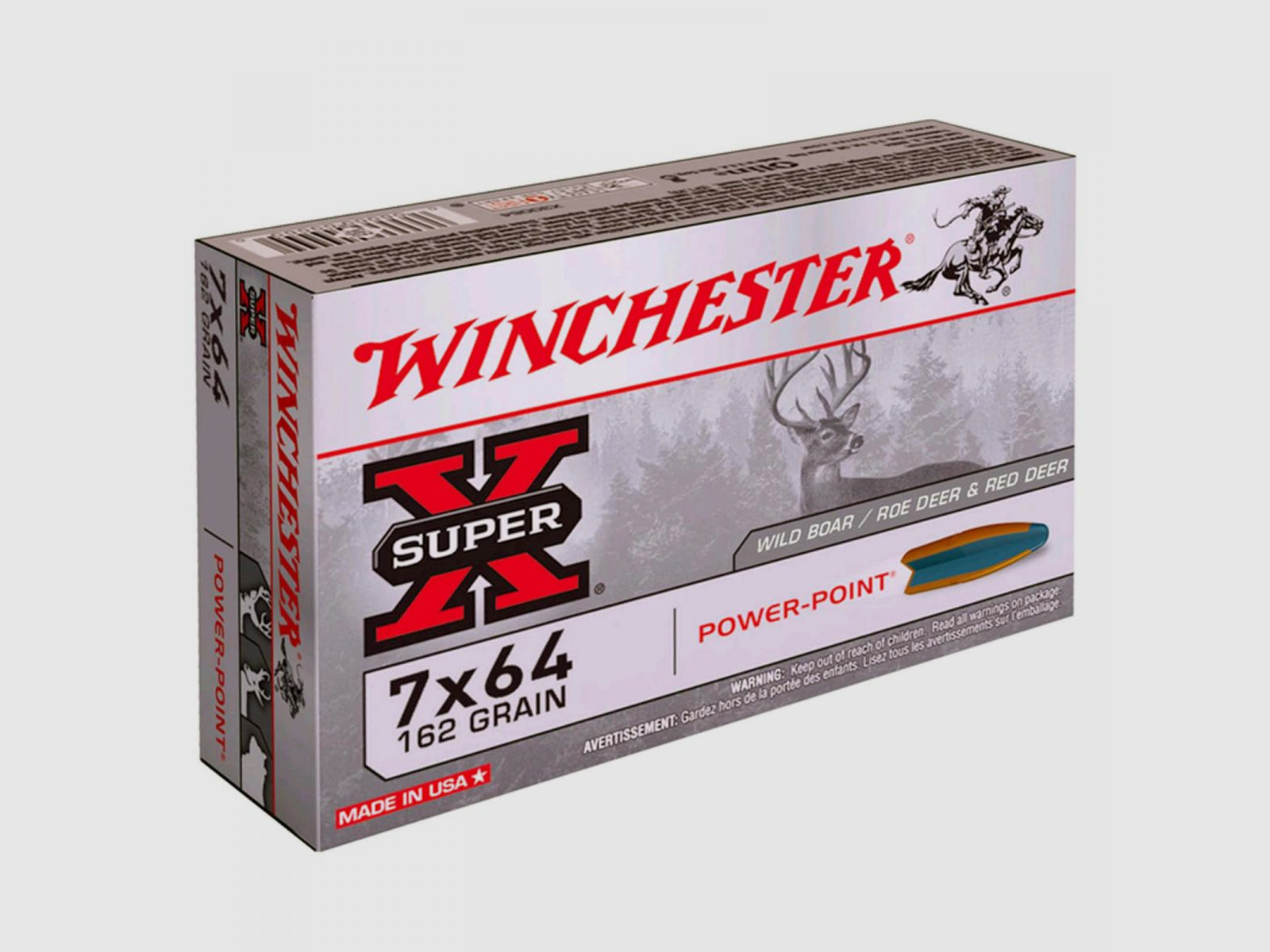 Winchester Super-X 7x64 140GR Power Point 20 cartucce