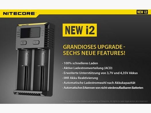 Nitecore New i2 Ladegerät