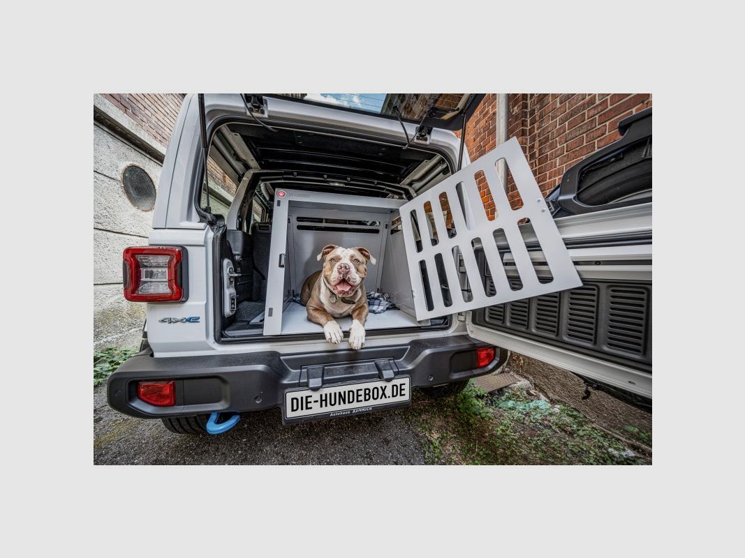 Die Hundebox Hundetransportbox Small Grau Metallic