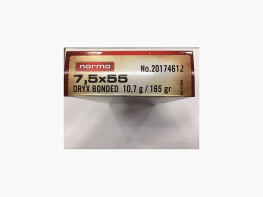 NORMA POCISKI 7,5 X 55 GR 165