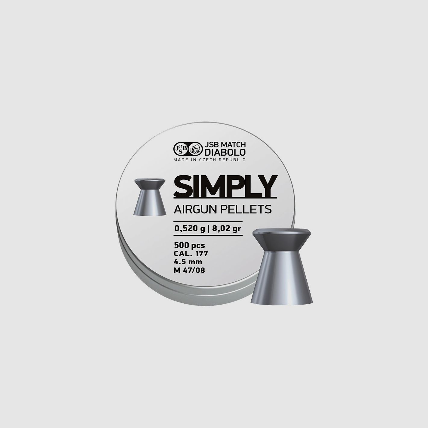 Geschosse Kal. 4,5 JSB Simply 500 Stk 0,52 g