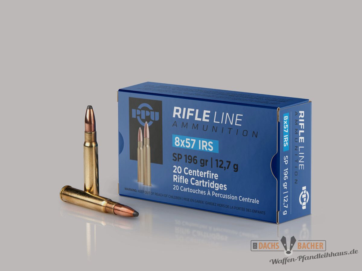 PPU Privi Partizan 8x57 JRS 12,7g/196gr SP Teilmantel 20 Schuß