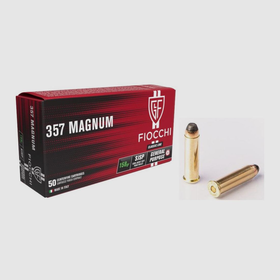 357 MAG SJSP FIOCCHI 158GR