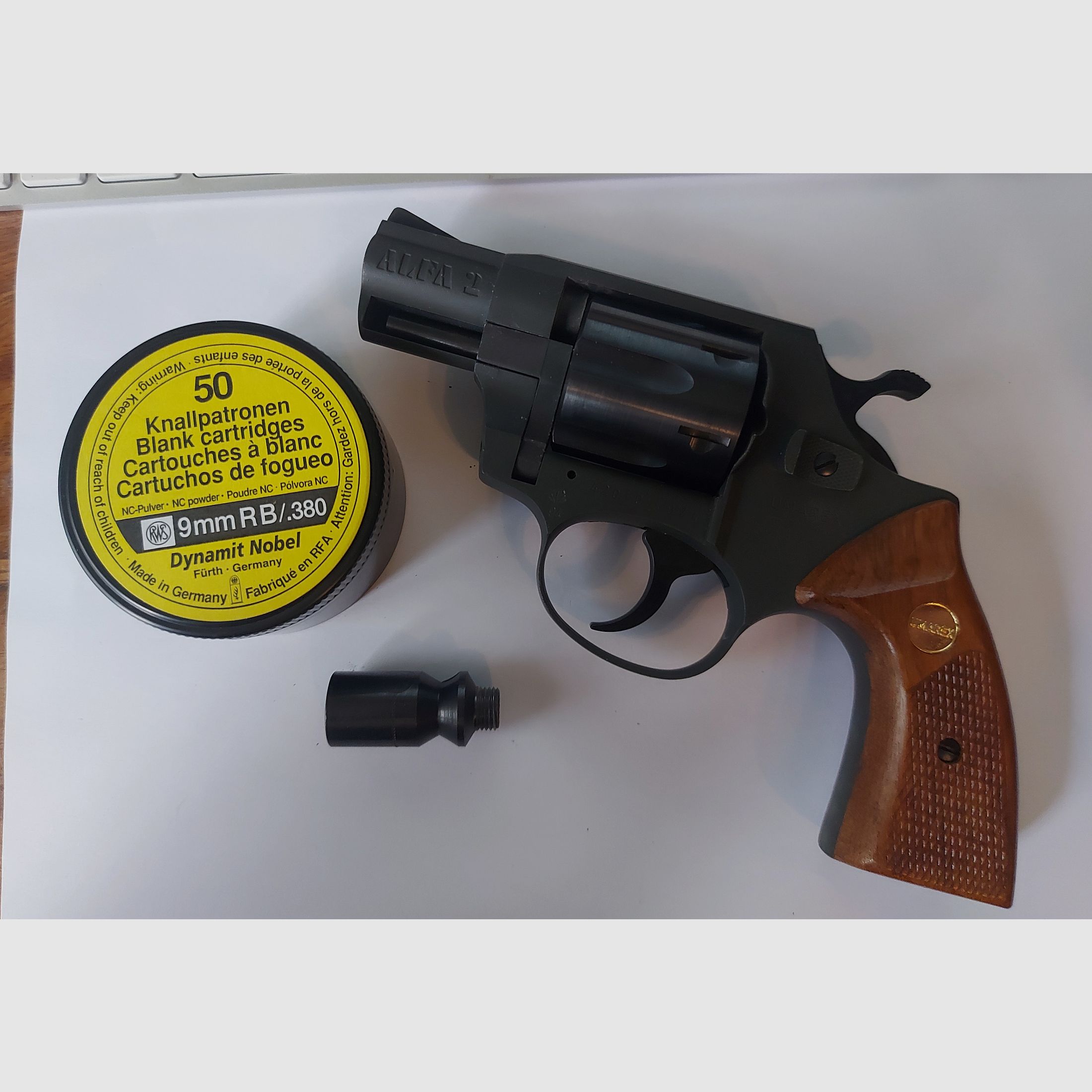 ALFA 2 Revólver Umarex 9mm PTB 593 RARO / RARO / COLECCIONISTA