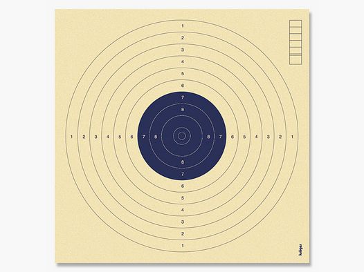 Krüger-Schießscheiben Lupi-Scheiben m.Nr. blau Schießscheiben