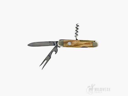 Güde Cuchillo de bolsillo + Tenedor Oliva