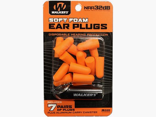WALKER'S SOFT FOAM OHRSTÖPSEL ORANGE