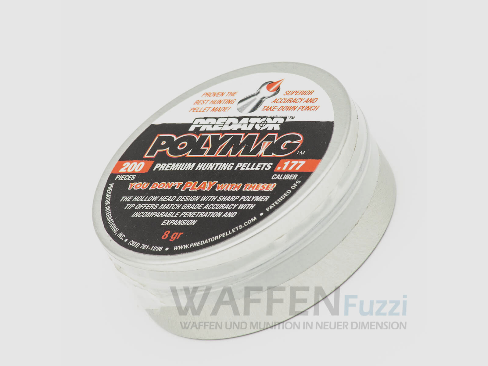 JSB Predator Polymag caliber 4.5 mm polymer pointed head diabolo