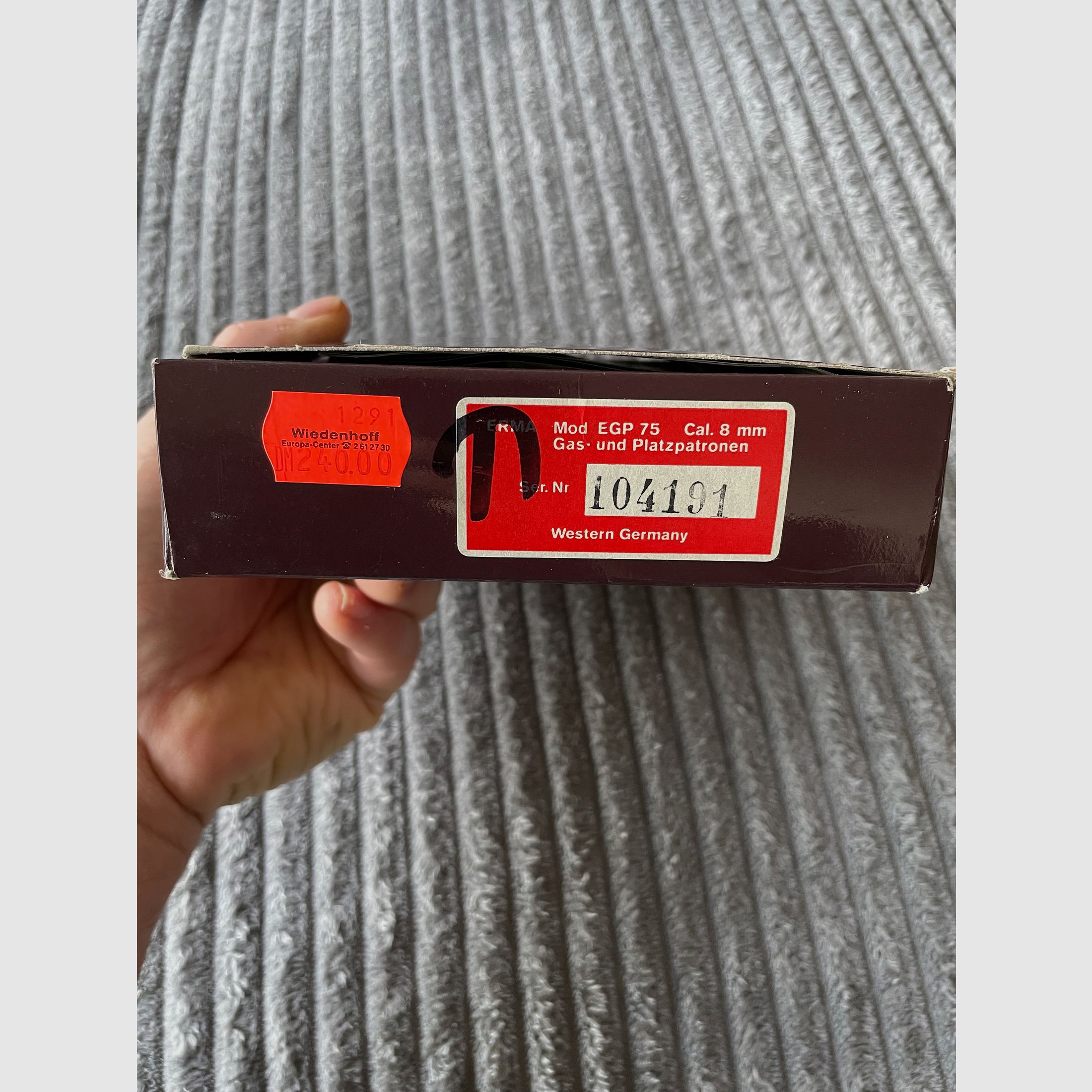 ERMA EGP 75S Kal.8mmK Originele verpakking Ideaal voor verzamelaars Topstaat