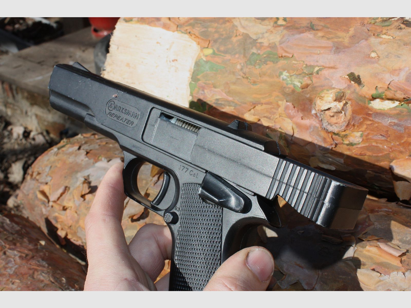 Vintage Marksman Repeater .177 (4,5 mm) Luftpistole – Los Angeles USA – Bastler -  ältere US-Produktion (1960er–1970er)