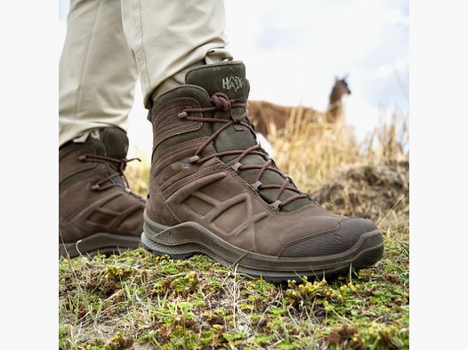 HAIX Black Eagle Nature GTX mid hunting shoes brown