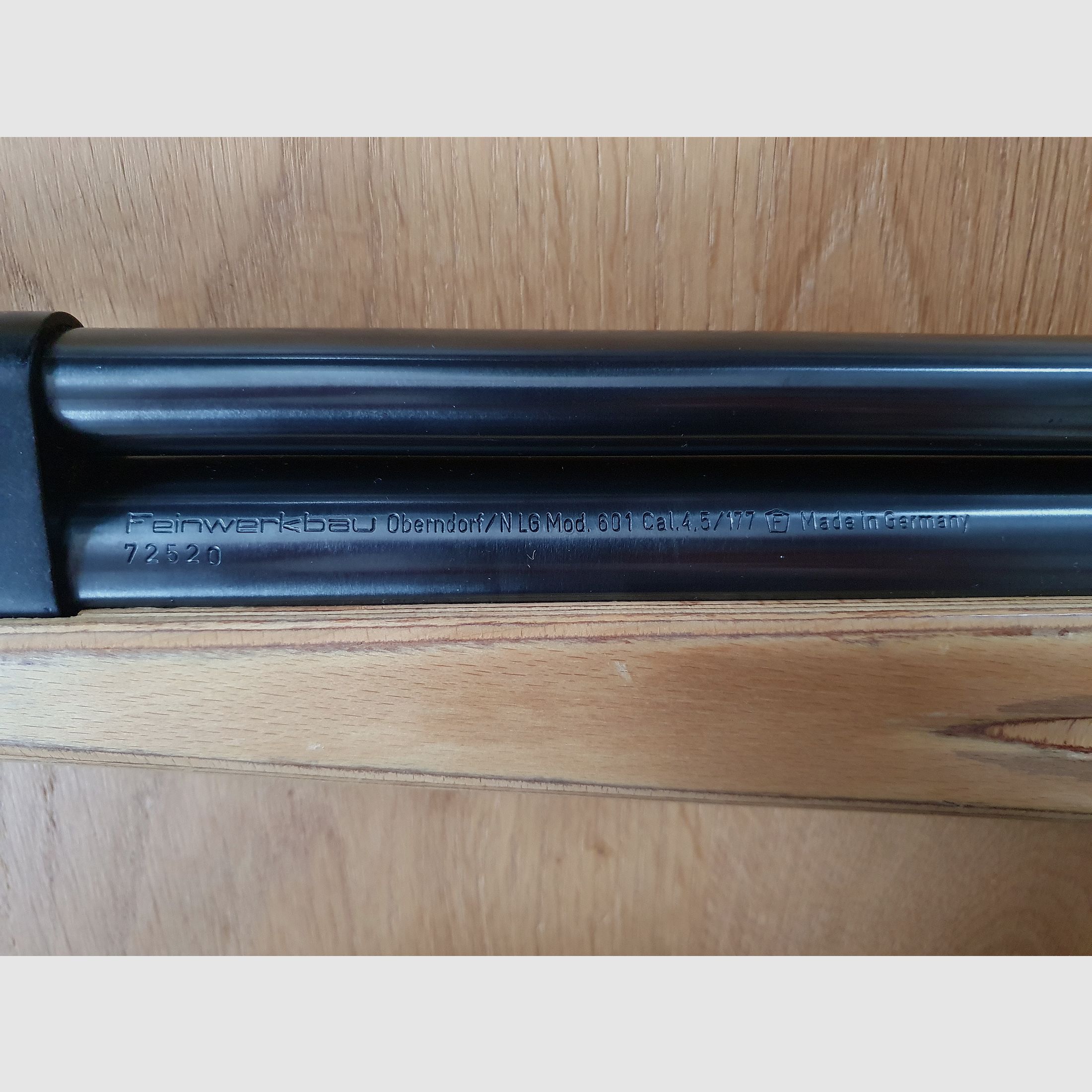 Air rifle model 601 Feinwerkbau including carrying case