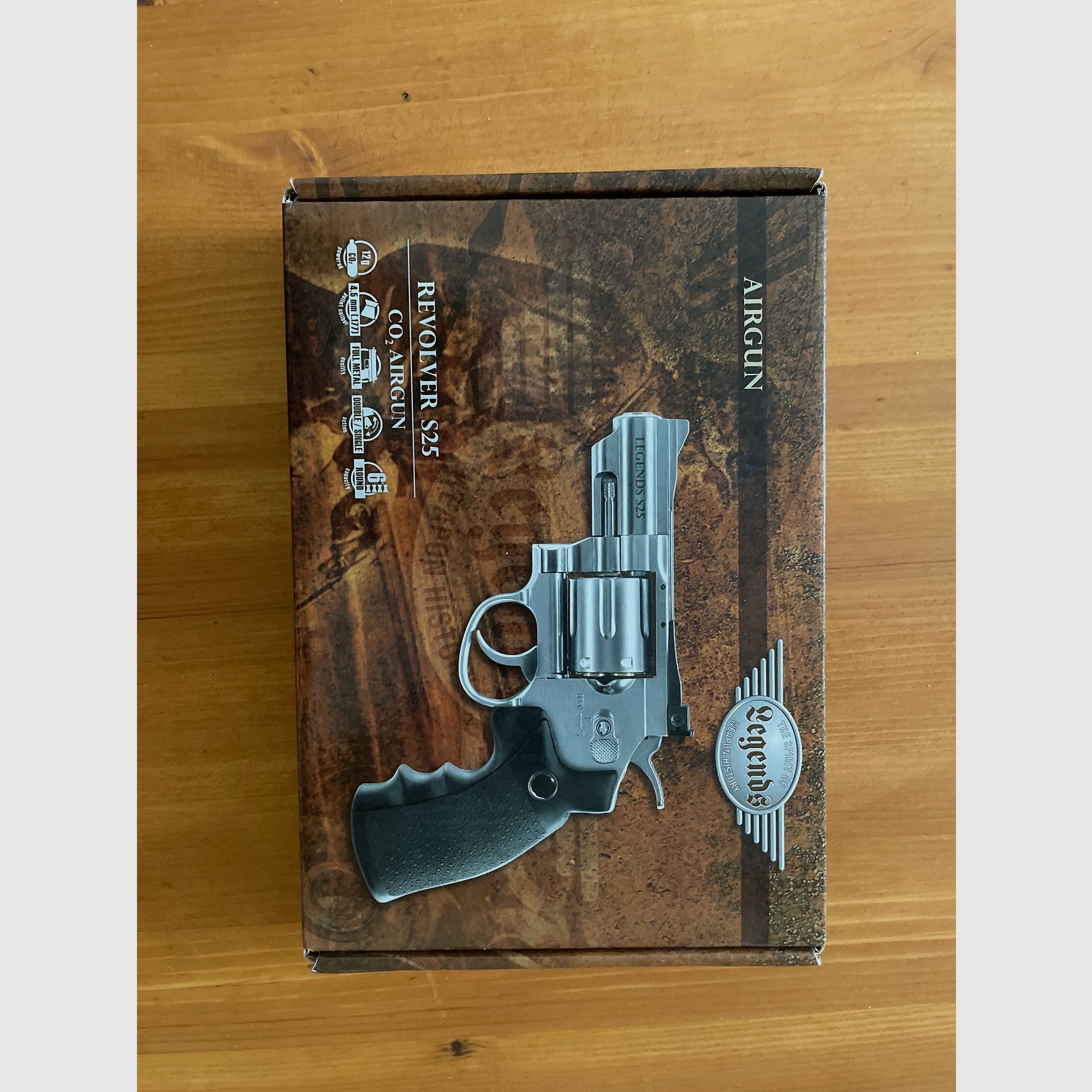 Legends S25 CO2 Revolver cal. 4.5 Diabolo/round balls