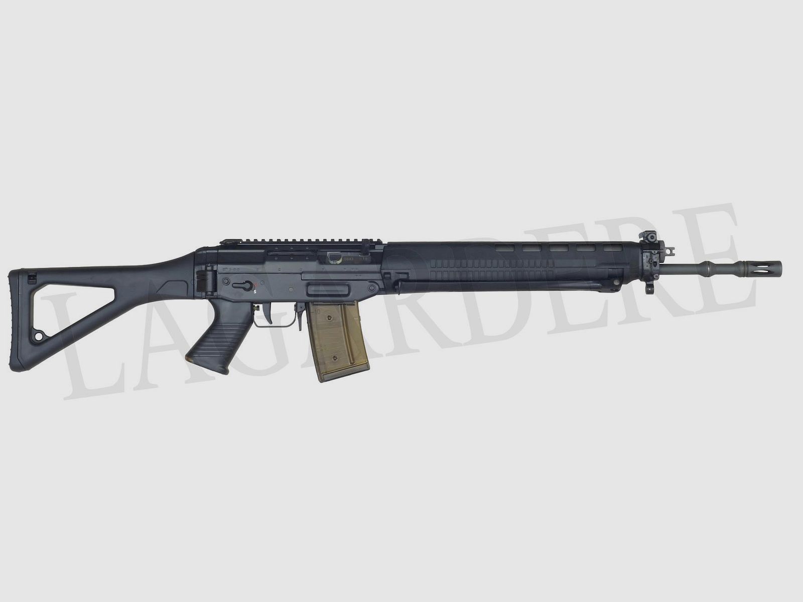 SAN SWISS ARMS SG 550-2 RAIL SEMI-AUTO SCHWARZ (SEMI-AUTOMATISCHE FLINTE)