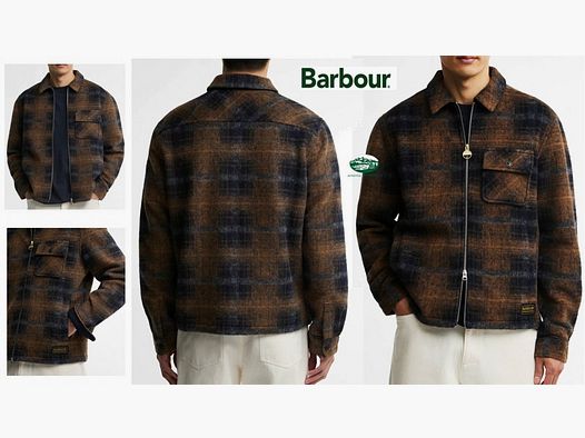 BARBOUR International Overshirt Oswald in misto lana