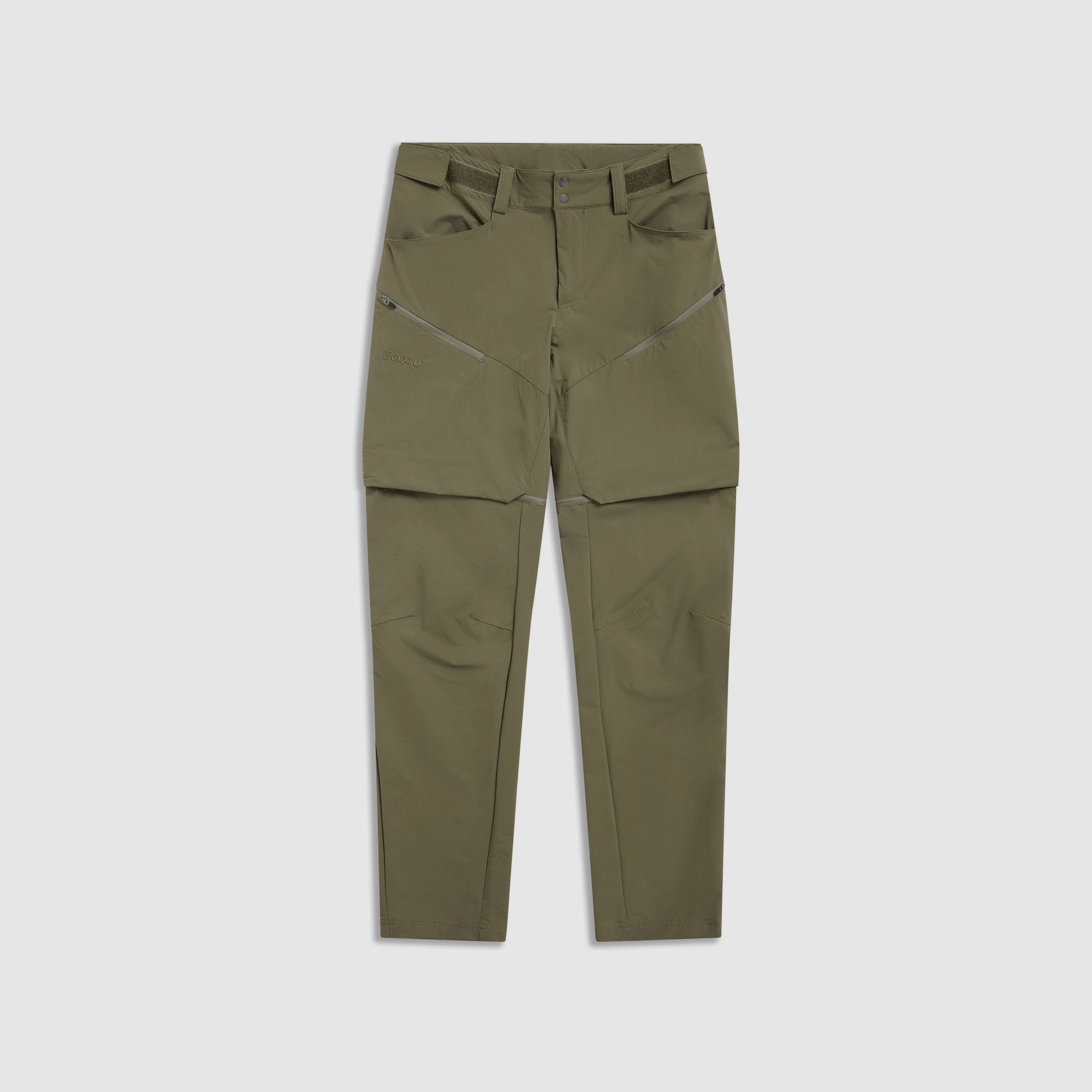 Bergans Convertible Zip-Off Softshell Pants Women Green Mud 38