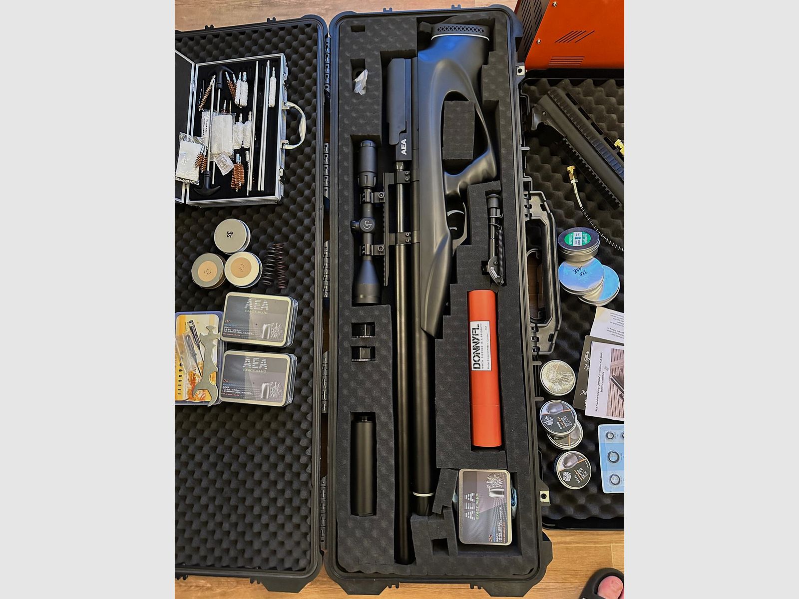 AEA Airgun HPMAX (9mm) & AEA Challenger Bullpup .50 Compressore