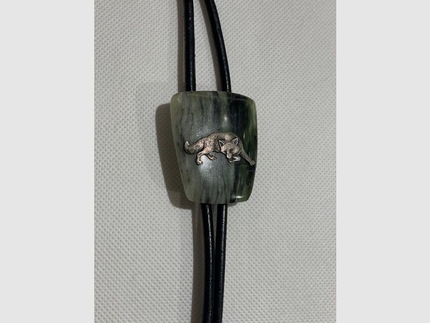 Jagerstrik vos in zilver handgemaakt, afbeelding 1 van 2