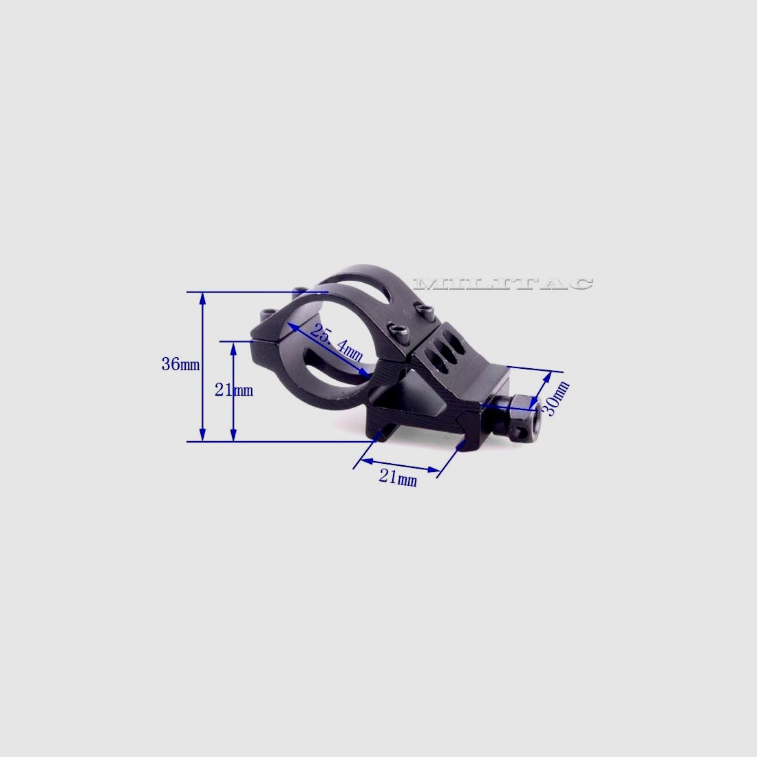 Maximtac 02.020 Montage Ring 25,4mm 45° Versetzung