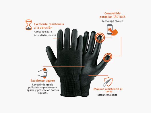 ROSTAING GUANTE ANTICORTE NIVEL 5 BLACKTAILTOUCH XL