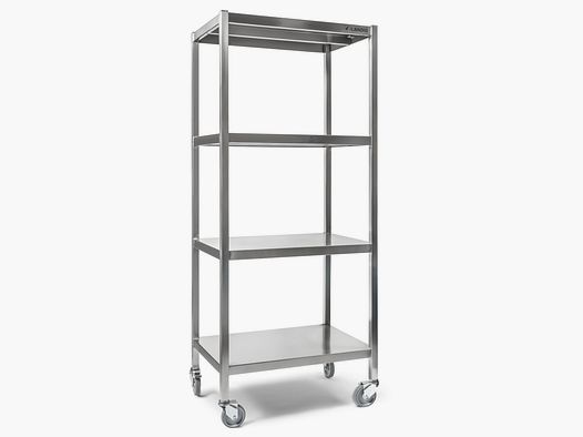 Sistema di scaffalature in acciaio inossidabile