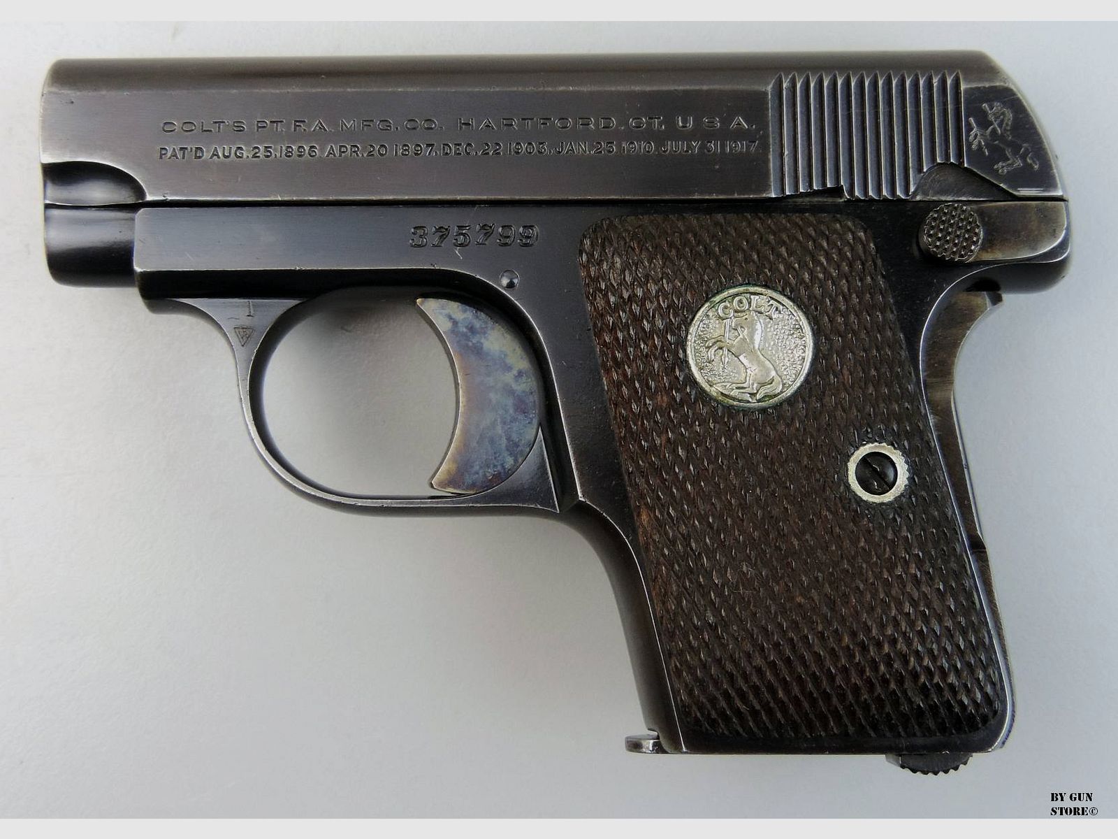 Colt Hammerless Pistol Mod. 1908 cal. 6.35 mm year 1929 ser. 375799, image 1 of 9