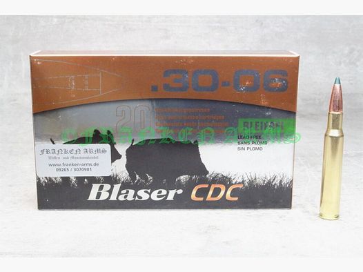 Blaser	 CDC .30-06 Spr. 160gr. 10,4g 20 Stück