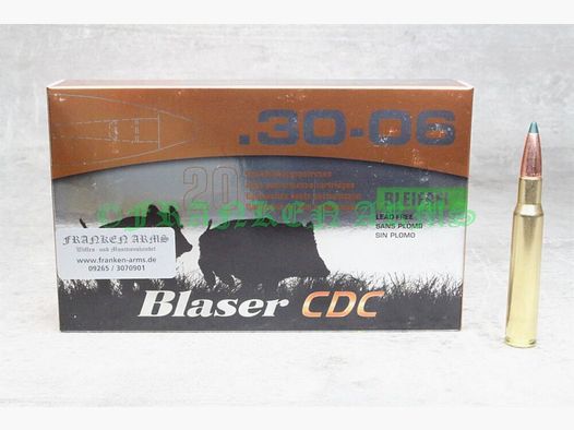Blaser CDC .30-06 Spr. 160gr. 10,4g 20 Stück