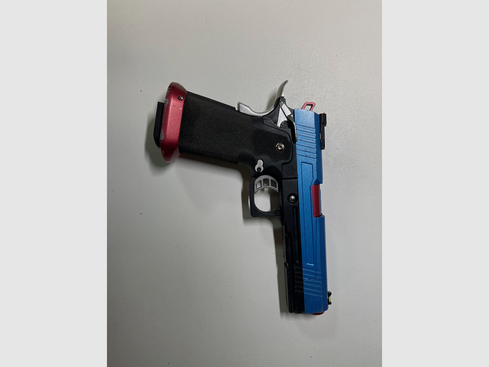 Pistola airsoft Double Bell Hi-Capa 5.1 in metallo completo CO2BB 6mm BB bicolore