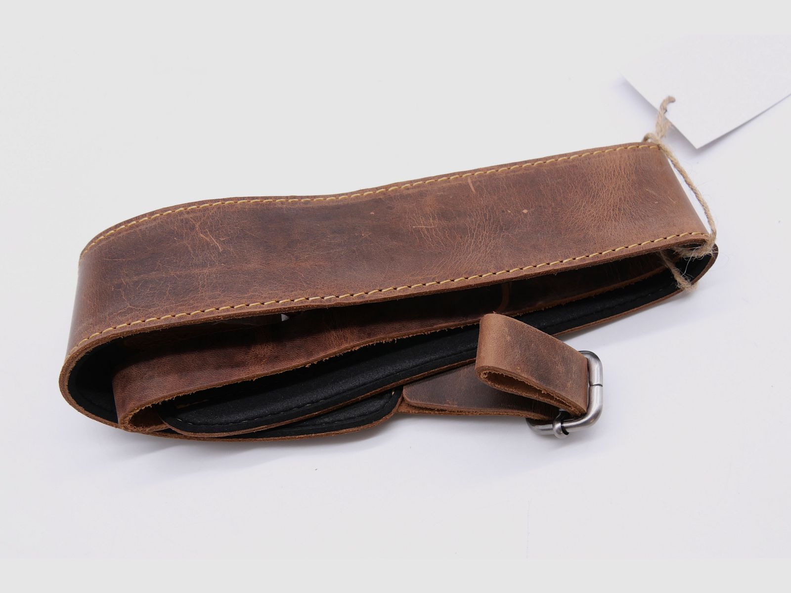 Greenburry Leder Gewehrgurt Gewehrriemen braun Vintage GS 4 1597-25