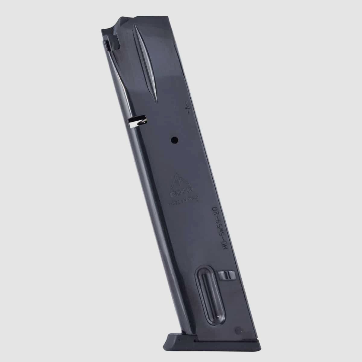 Mec-Gar S&W 59/915 magazine 9mm Luger - 20 rounds blued