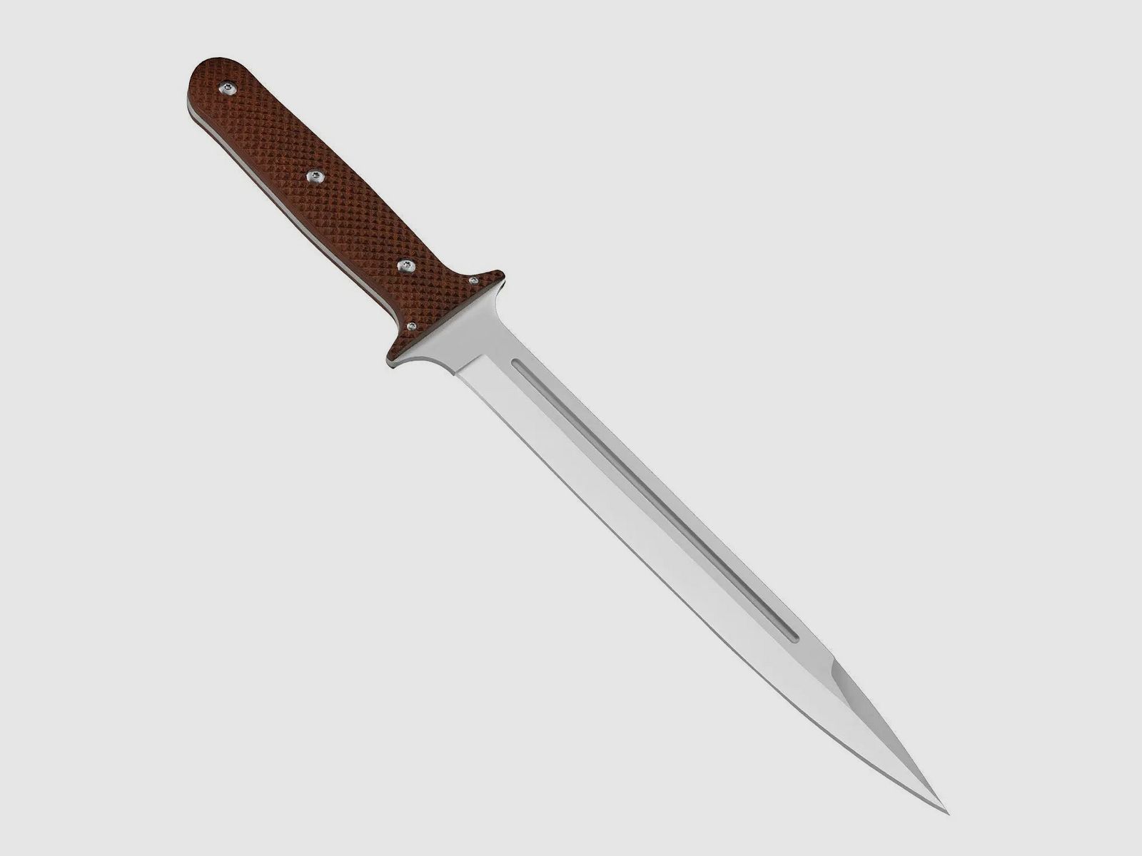 PUMA XP pig sticker 15, scalping knife, pakkawood brown with fish skin, leather sheath