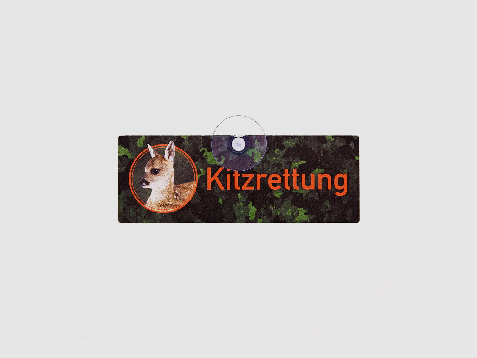 WILDE HILDE Jagdschild mit Saugnapf "KITZRETTUNG" III