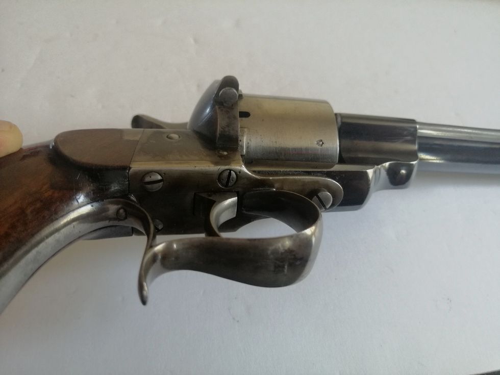 Wunderschöner Revolver Lefaucheux 1854 – Escoffier – Saint Étienne Monomatricule, Bild 22 von 41