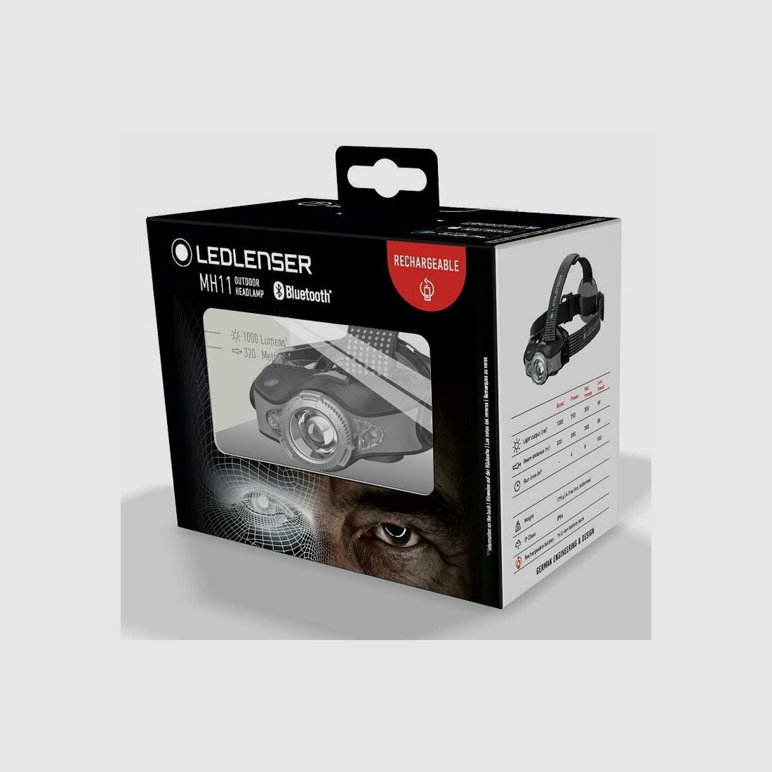 Ledlenser MH11 LED Kopflampe Stirnlampe 1000 Lumen schwarz grau 500996 Bluetooth