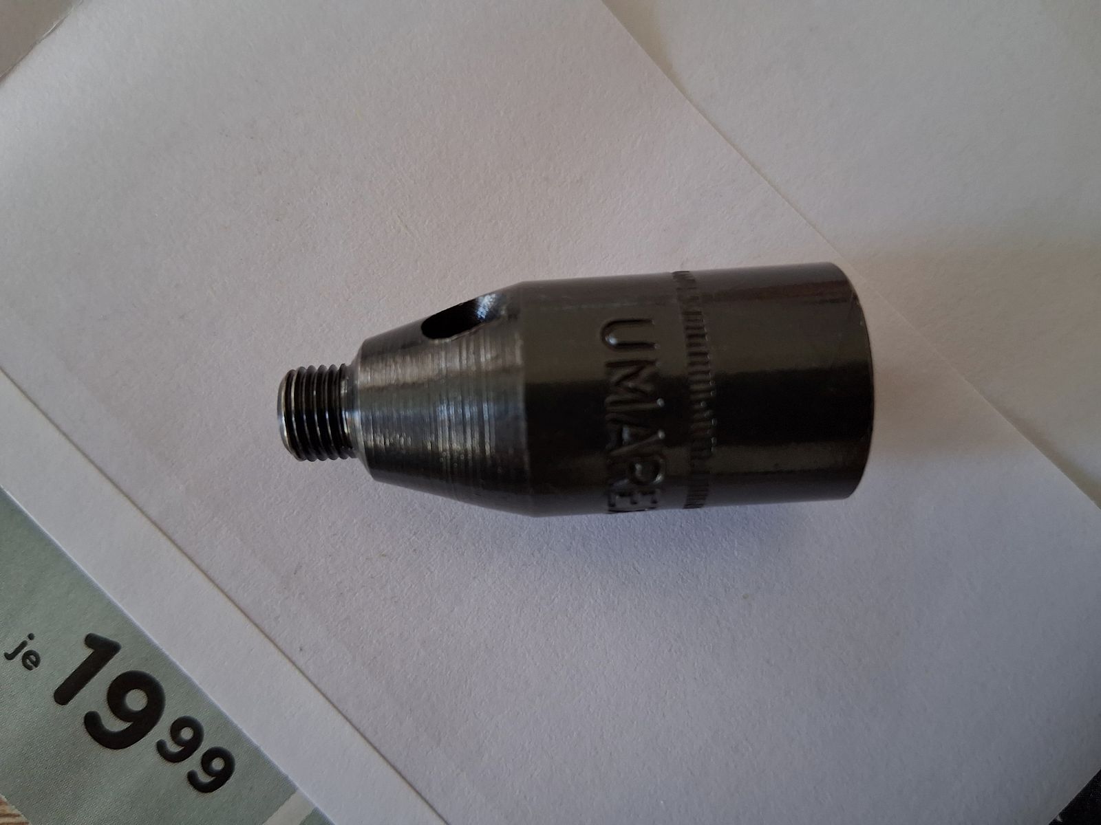 Discharge cup A for blank-firing weapons with old PTB - Walther PP / PPK, Reck PP / PK800 / G5 / /Baby / P6s / Commander / Double Eagle, Perfecta FBI 8000 / El-Alamein, Mauser HSc. 84, Browning GPDA 8 / 9, Colt Government / Combat Commander / Double Eagle, Geco 225 / Patriot / Ultra, Umarex Pobjeda / Brigadier / Napoleon