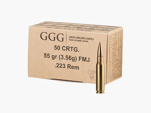 Amunicja .223 REM GGG FMJ 55GR
