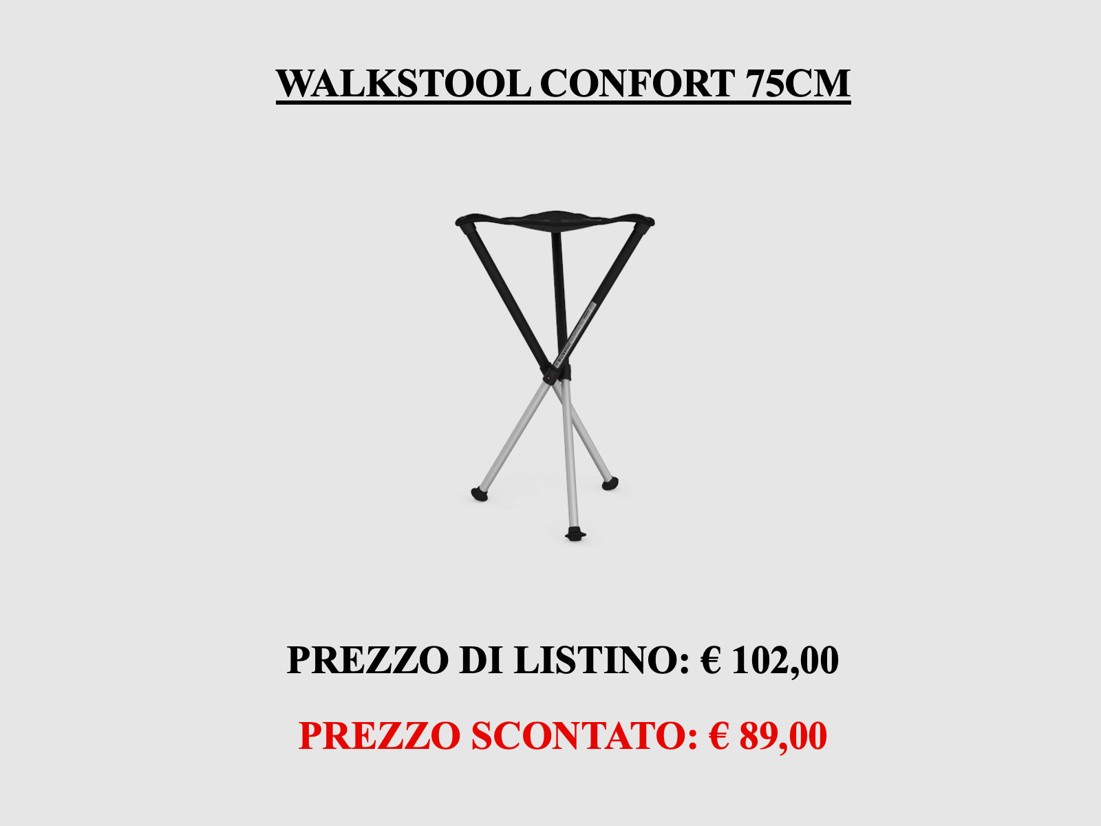 WALKSTOOL – Walkstool Comfort 75cm., Bild 1 von 2
