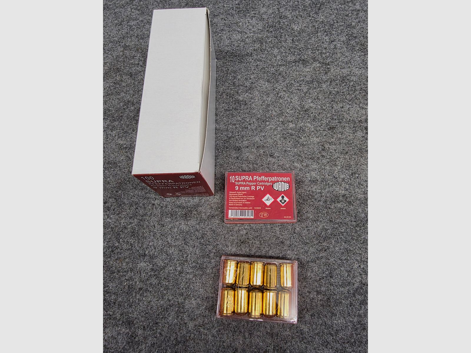 Wadie Supra Pfeffer Schreckschuss-cartucce SRS Cal. 9mm RK o .380 Revolver S