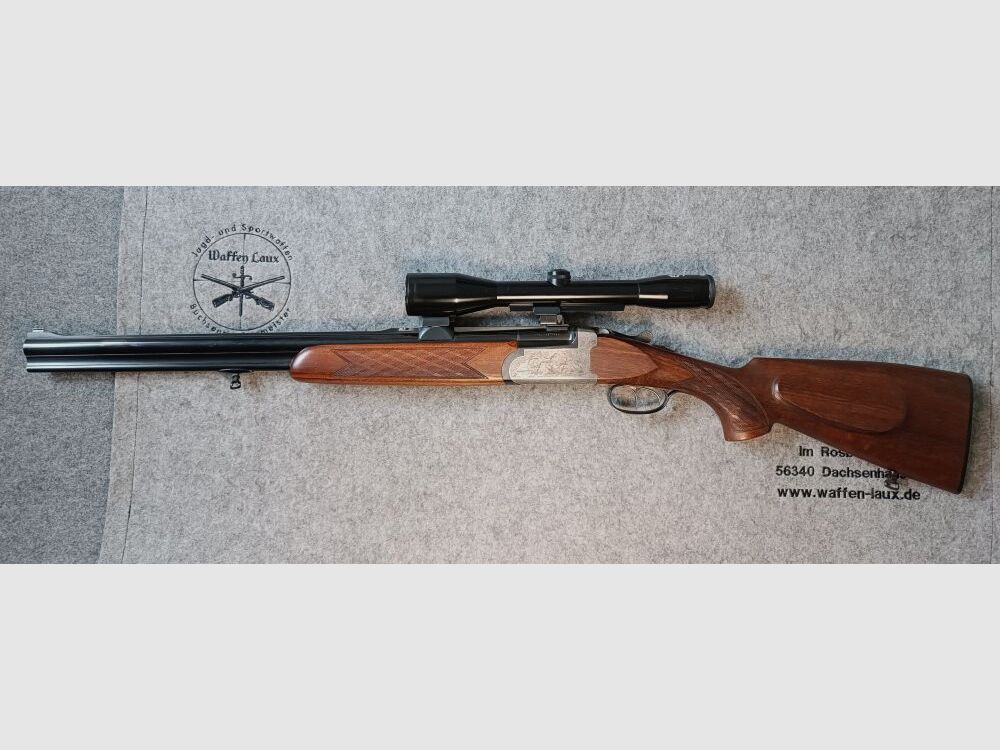 Fusil à deux coups IFFLI-Kettner avec lunette Schmidt & Bender 6x42