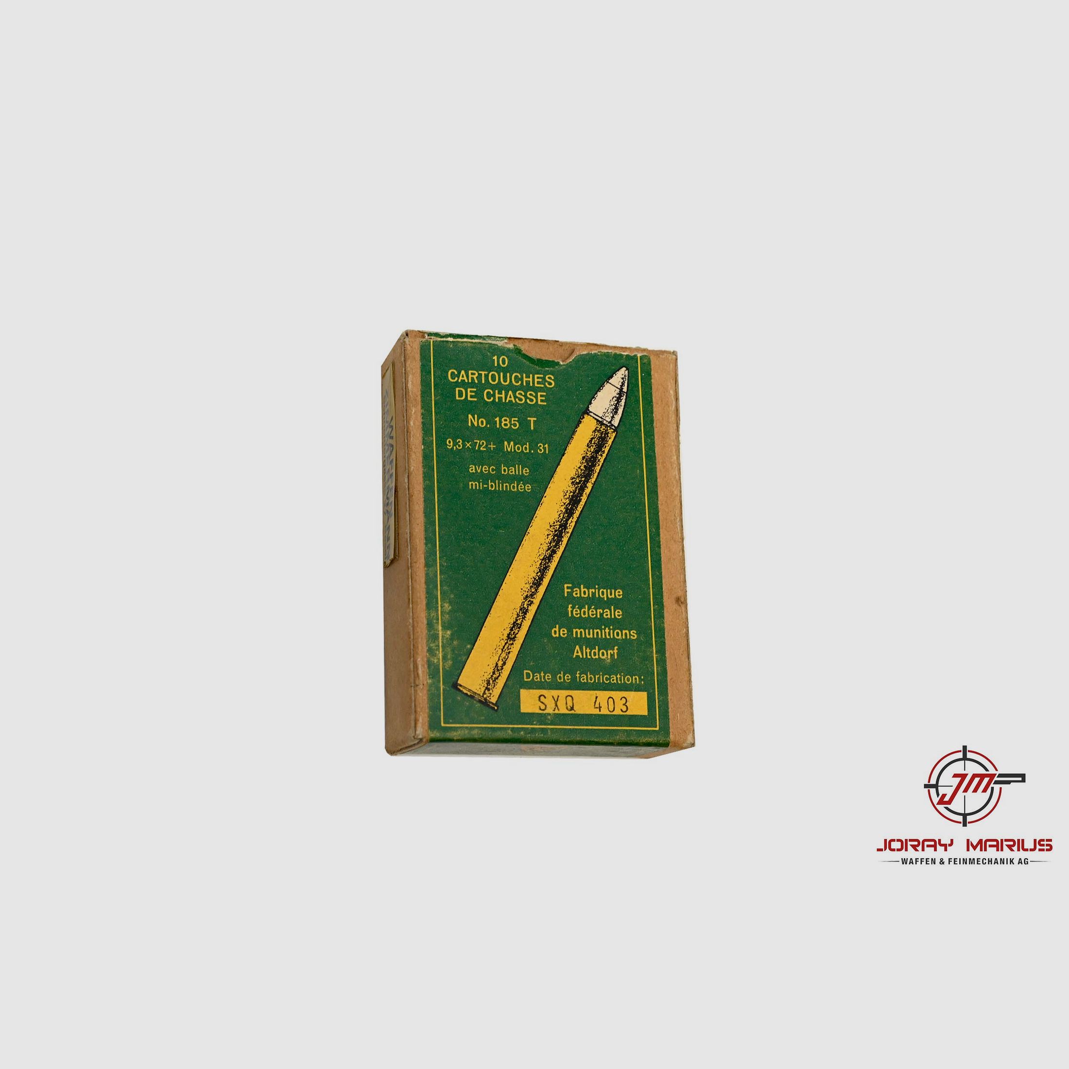 9.3×72 Altdorf Mod. 31 Sammlermunition