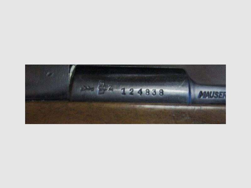Repetierbüchse Zivilmauser 9x57 (kein Schreibfehler) mit zivilem Reichsbe. M98